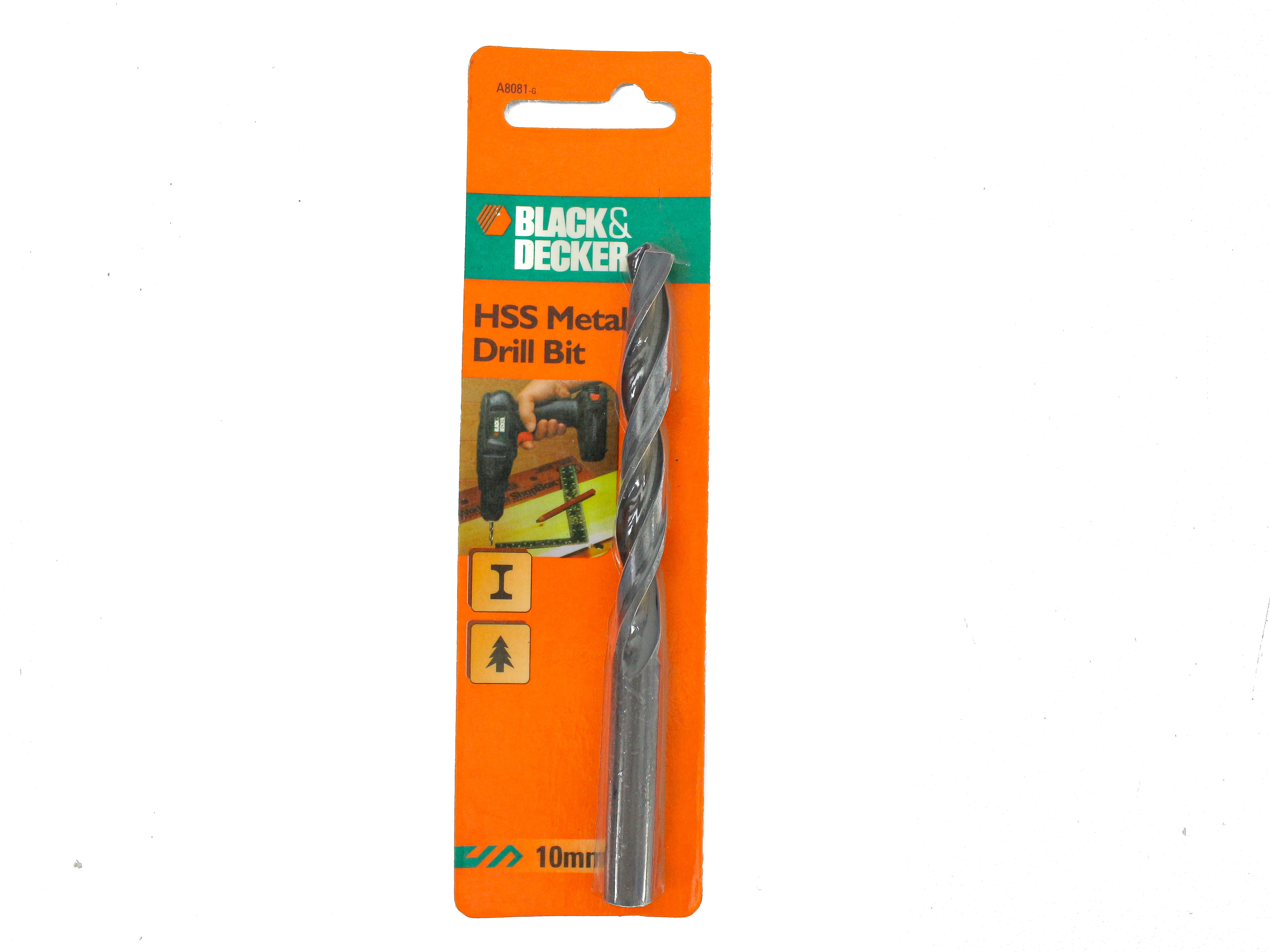 Mũi khoan sắt 10MM HSS Black & Decker A8081