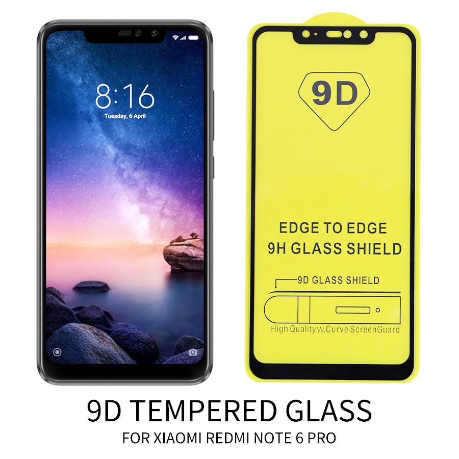 Kính cường lực full màn xiaomi redmi note 6 pro, note 6pro - kính 9d độ cứng 9h - full keo