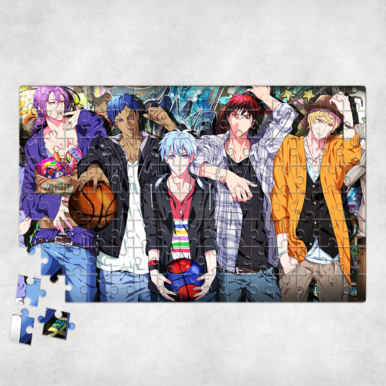 Tranh ghép hình 500 mảnh 38x50cm anime - tranh ghép hình kuroko s basketball - mẫu 1