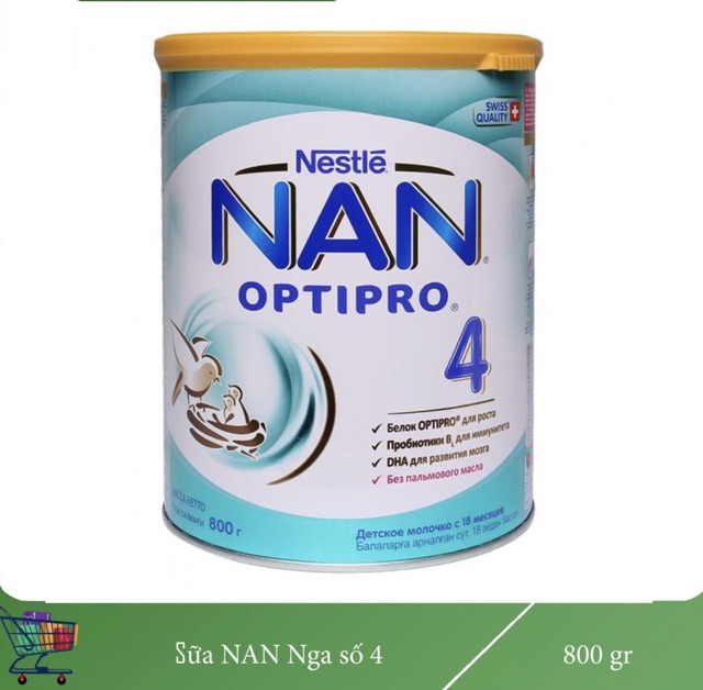 Sữa Nan Nga Số 1234 800GSố 3(12-18 Tháng)