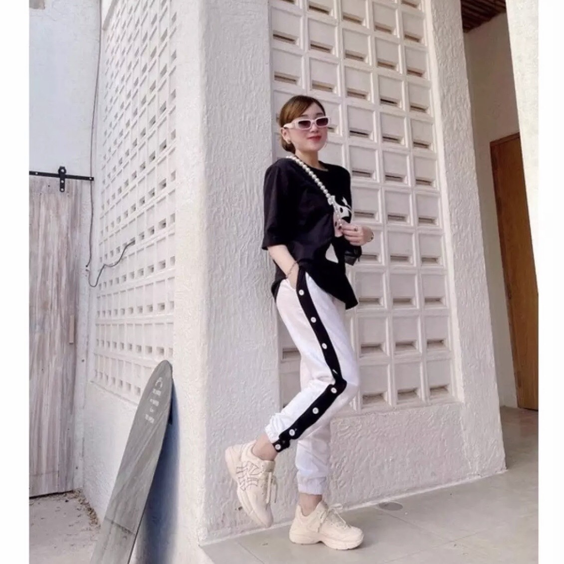 Bộ bò sữa phối lé cúc sọc TT12, Thời trang nữ, Đồ bộ, Sét quần áo, Sét đồ nữ cá tính.