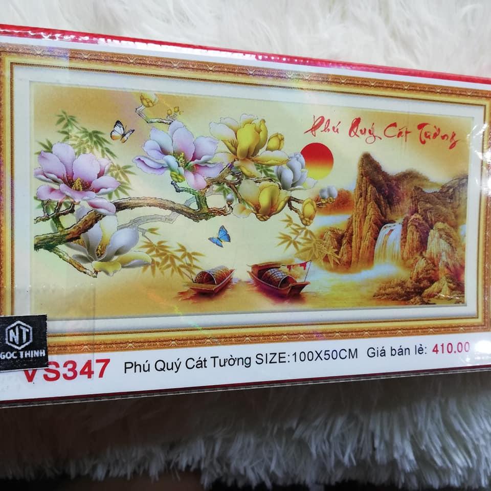 Tranh đính đá cao cấp phú quý cát tường vs347