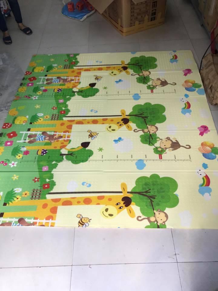 Thảm Xốp XPE SILICON GẤP GỌN cho bé (Loại 1m8 x 2m)