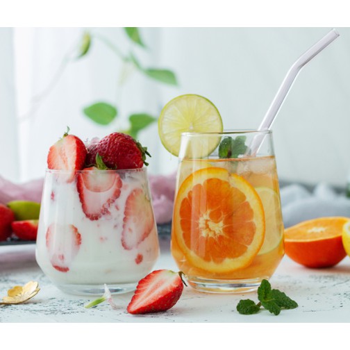 Ly thủy tinh kiểu ovan cao cấp ES7018 370ml DELI