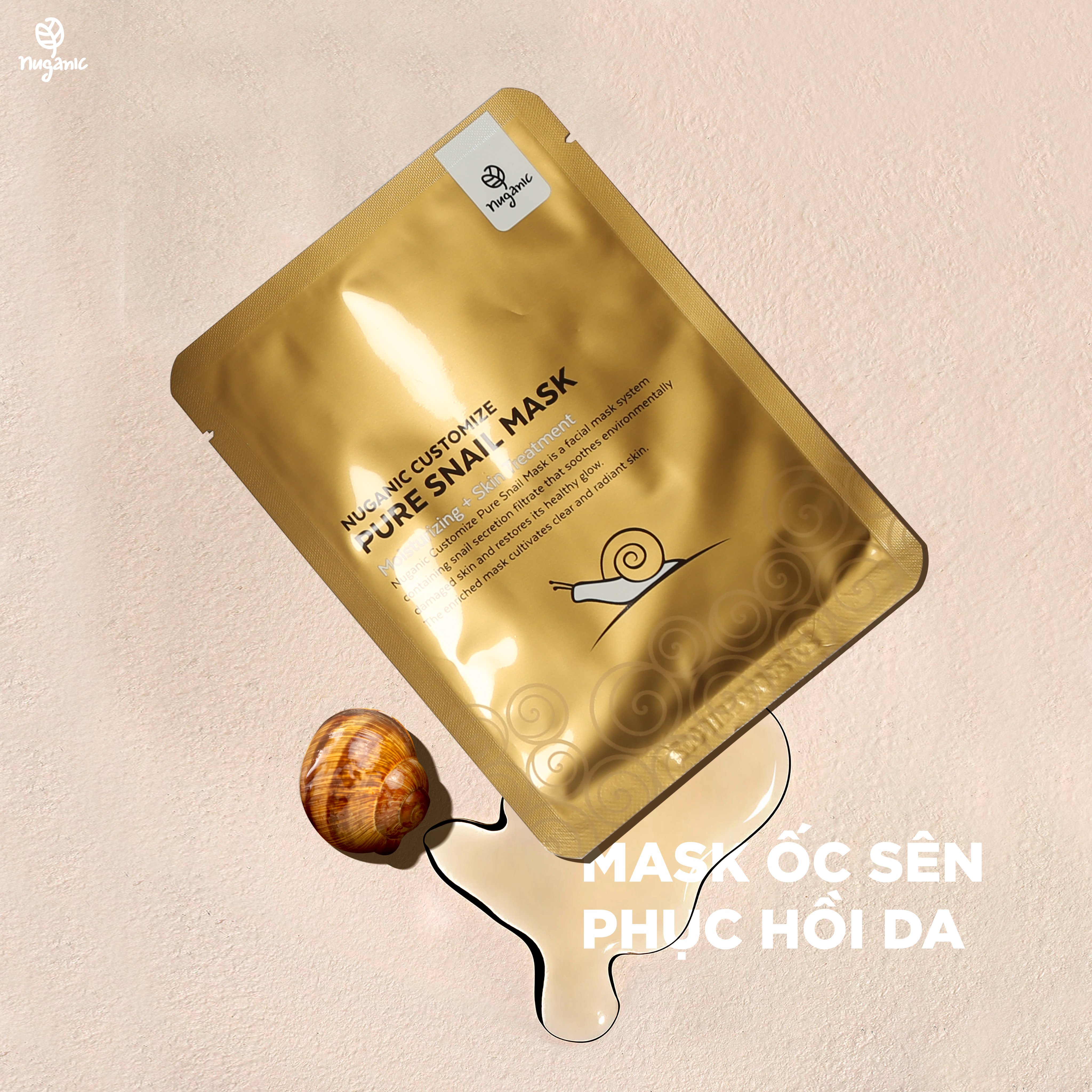 [Chính hãng] Mặt nạ Nuganic Customize Pure Snail Mask