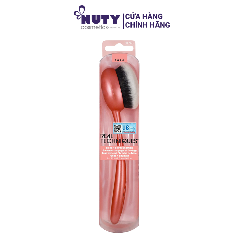 Cọ tán nền real techniques rt 228 blend + blur foundation
