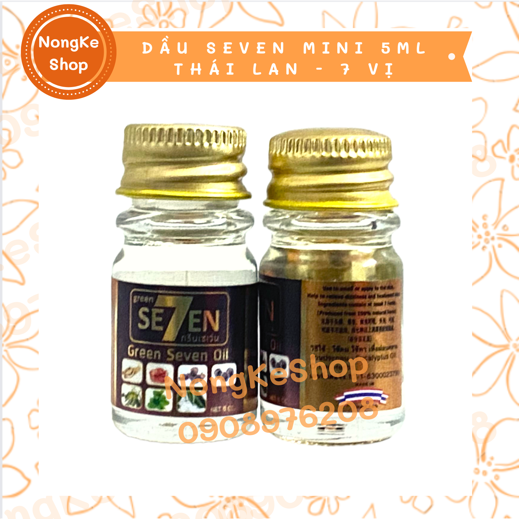 [100% Thái N.D] Dầu seven mini 5ml Thái Lan