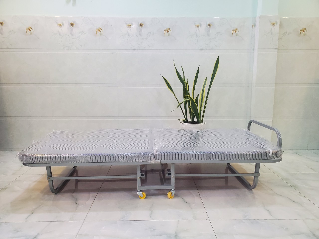 Giường  gấp có  Nệm  ĐẠI THÀNH rộng 90 X dài1M9