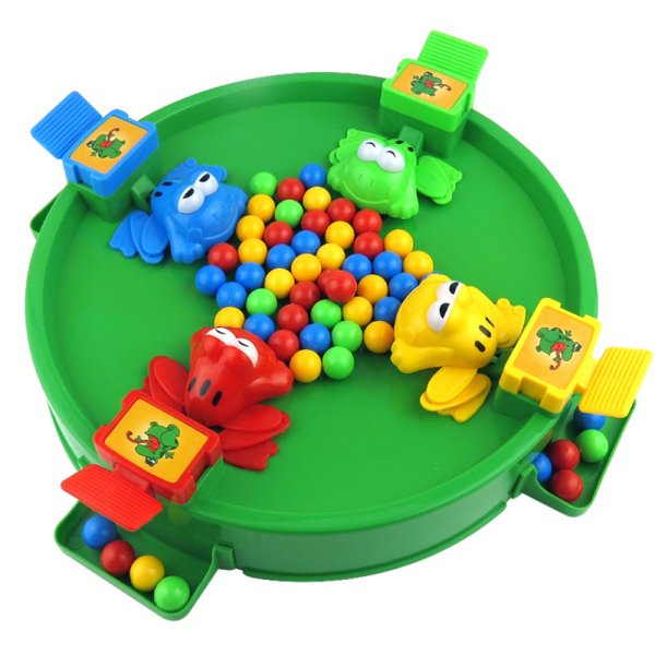 Đồ chơi trẻ em ếch ăn kẹo (bộ ếch nhiều bi) cho cả gia đình 4 người chơi. Đồ chơi tương tác cho mẹ và bé.