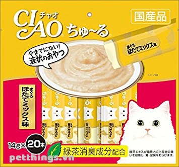 Ciao churu - Soup thưởng cho mèo dạng sốt (Hàng Thái)