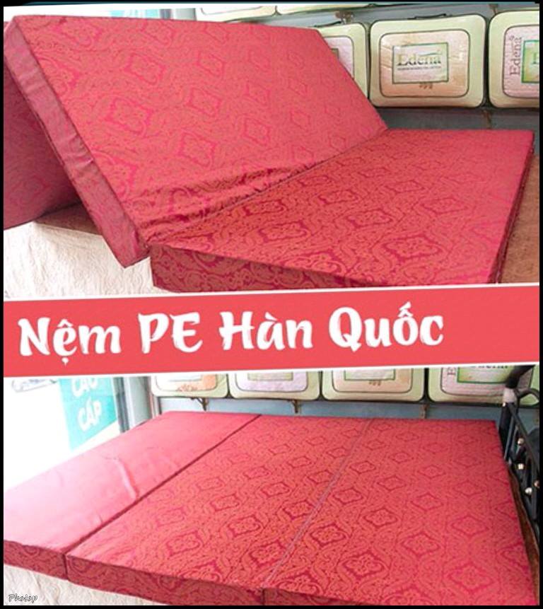 NỆM PE GẤP 3 CAO CẤP 1M4x1M95 DÀY 3CM