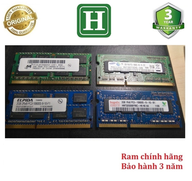 Bảng giá Ram Laptop DDR3 2Gb bus 1333 - 10600s bảo hành 3 năm Phong Vũ