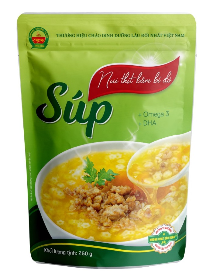 Súp dinh dưỡng ăn liền cây thị đủ vị cho bé từ 1 tuổi