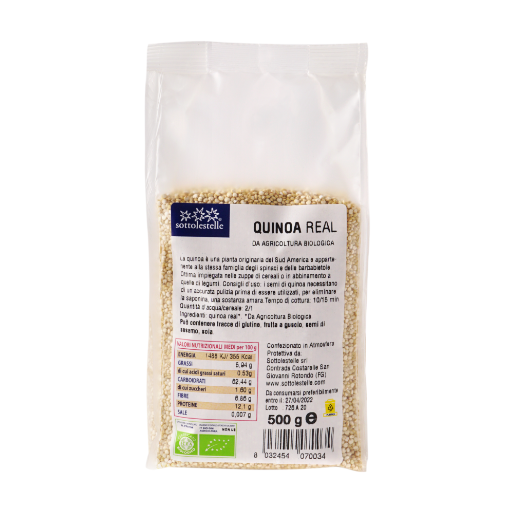 Sottolestelle Organic White Quinoa - 500Gr & 200Gr