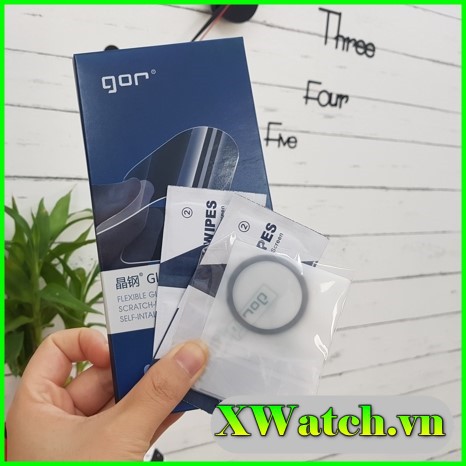 Bộ 2 dán full màn gor samsung galaxy watch active 1-2 40mm 44mm