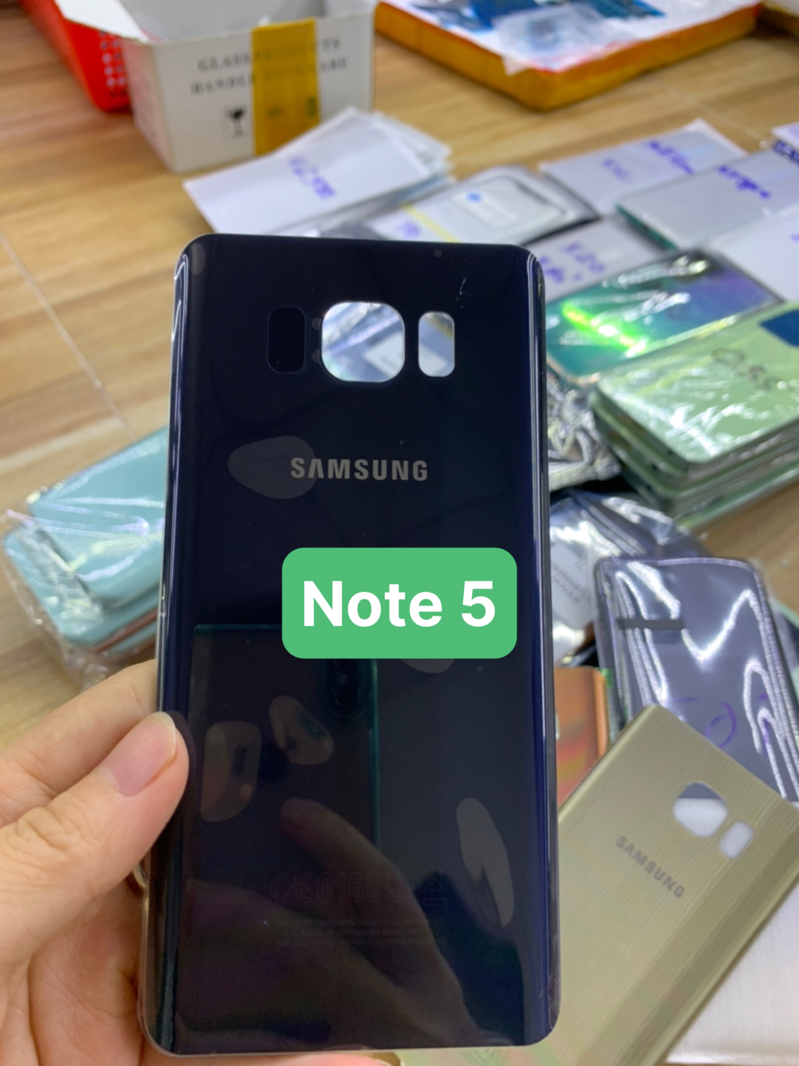 kính lưng zin( nắp lưng sau) sam sung note 5