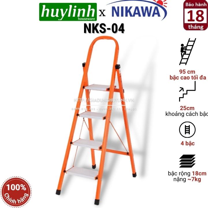 Thang ghế nikawa nks-04 - 4 bậc - 95cm