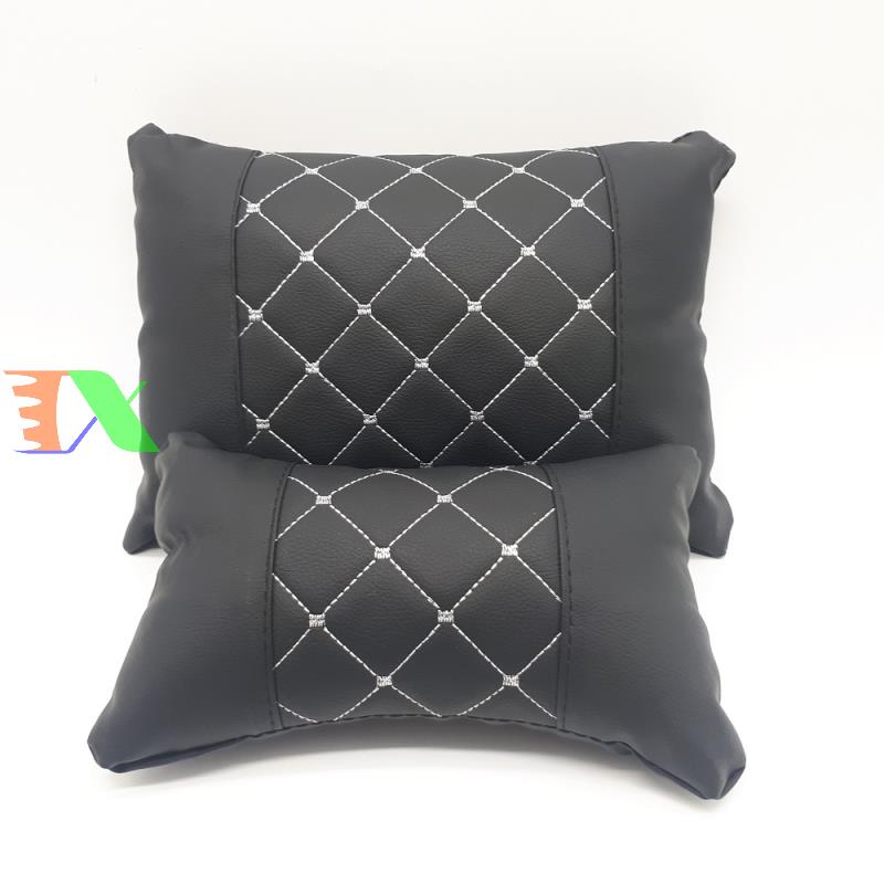 Pillow backrest nape Seat car G00 , set 2 pillow: nape of neck + back for automobile, car