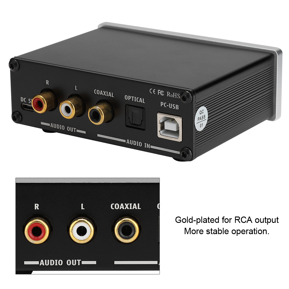 【Ưu đãi lớn】Bộ Giải Mã Âm Thanh AC-Q3 PRO DAC Với Bộ Khuếch Đại Tai Nghe Cho Tai Nghe 3.5MM