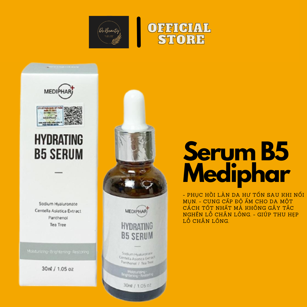 Tinh chất Serum B5 Mediphar dưỡng ẩm, phục hồi, sáng da, cấp nước, chống lão hóa 30ml