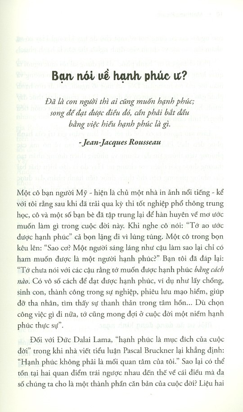Bàn Về Hạnh Phúc