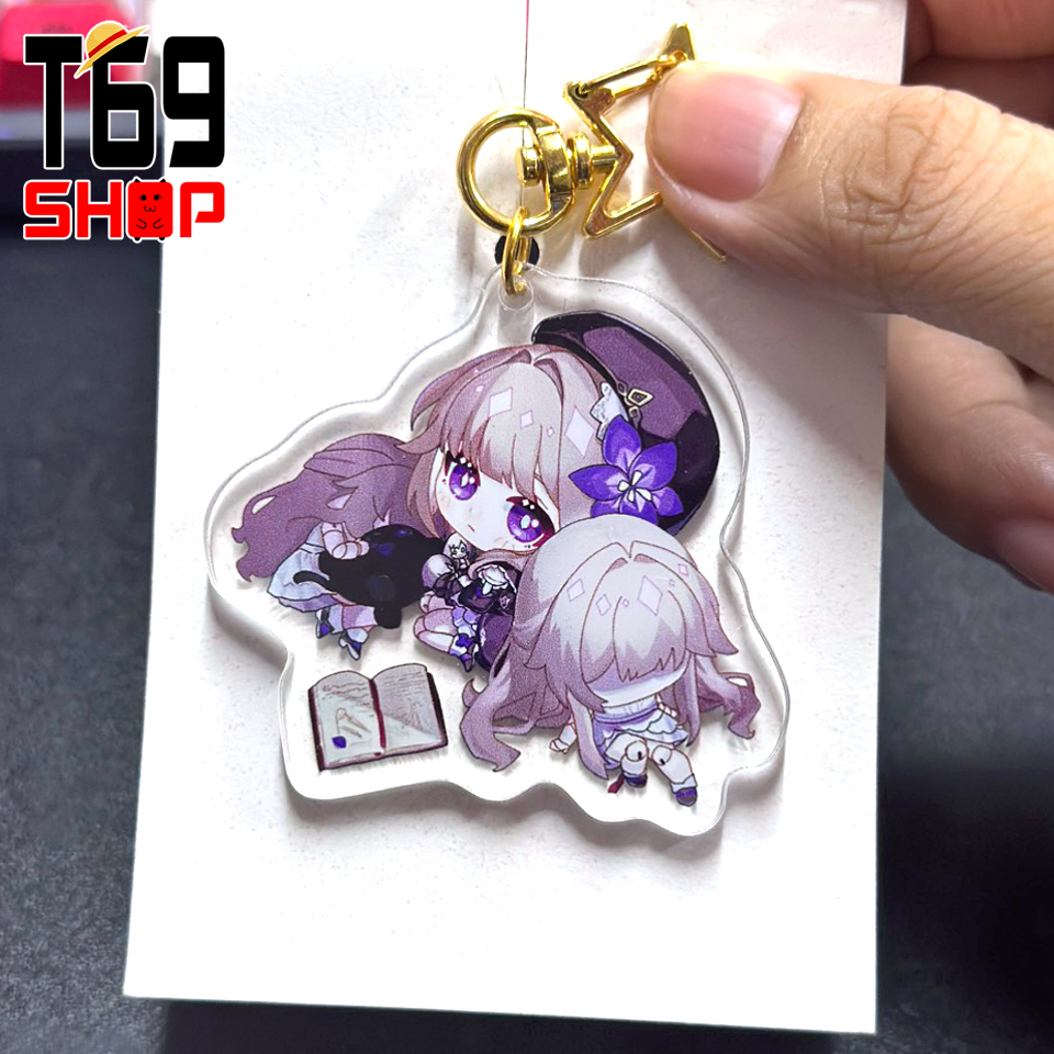 [24 mẫu] Móc khóa mica game Honkai: Star Rail - Mẫu 1 (Loại cao cấp - Hình in ép giữa 2 mặt mica) [T69 Shop]