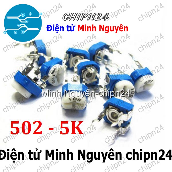 [5 con] (K366) Biến trở cúc áo RM065 5K 502 (Biến trở tam giác 502) - HH000139