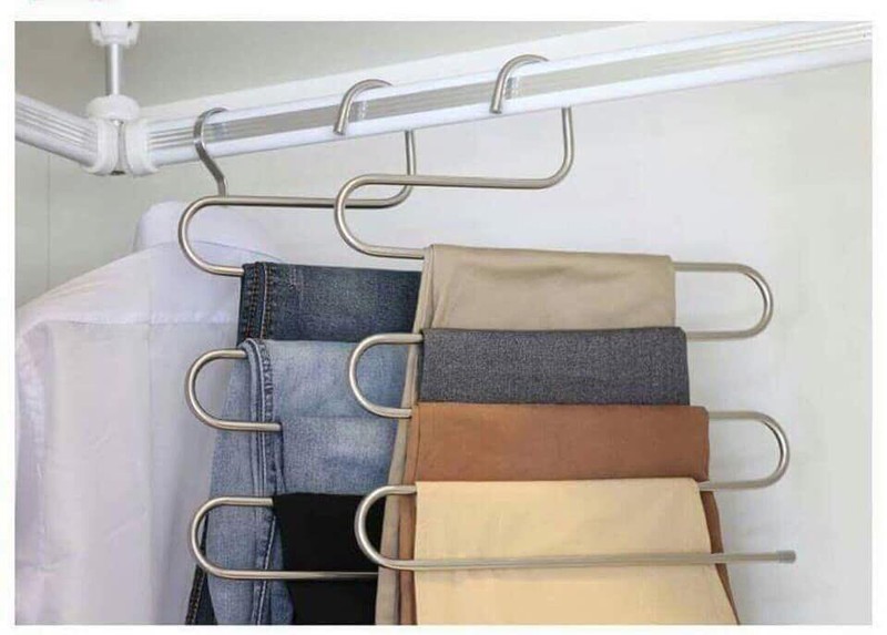 Combo 2 Móc quần inox 5 tầng