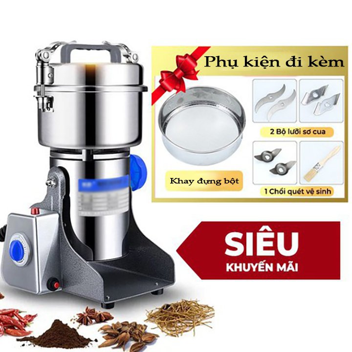 Máy Nghiền, Máy Xay Bột Khô Đa Năng Siêu Mịn