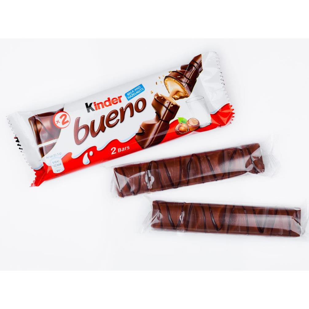 Bánh Chocolate Nhân Hạt Dẻ Kinder Bueno 43gr (2 thanh)