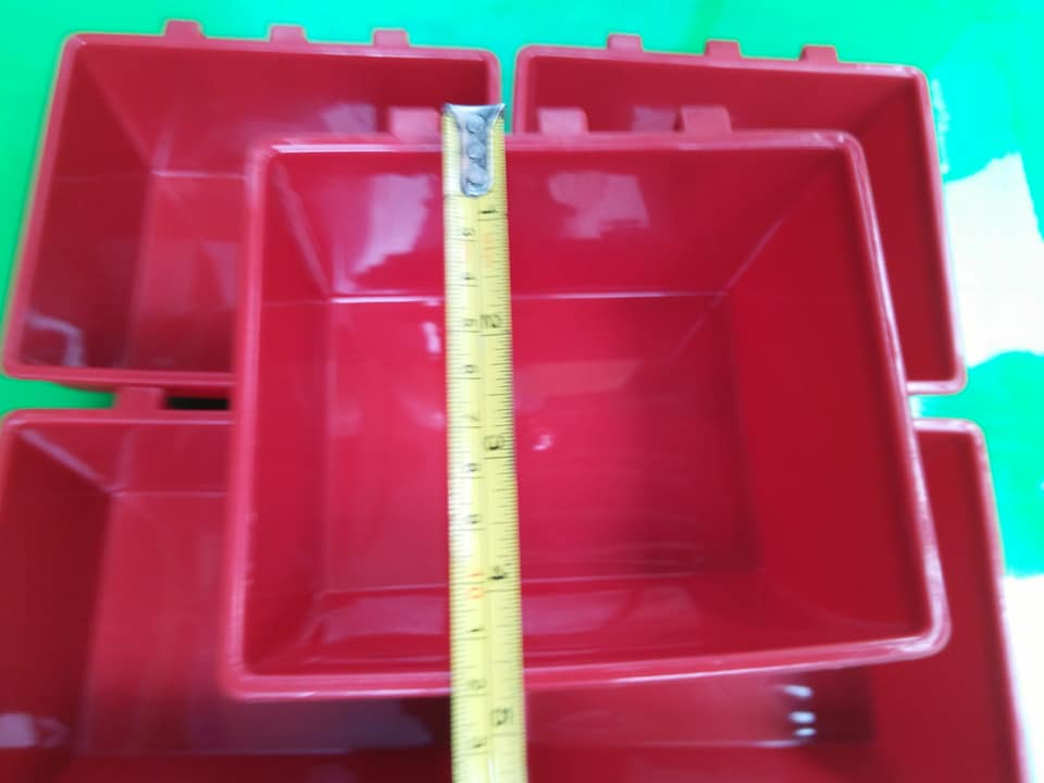 Combo 5 Máng Ăn 3 móc Cho Gà Đá NHỰA CAO CẤP Loại Đại 14 cm