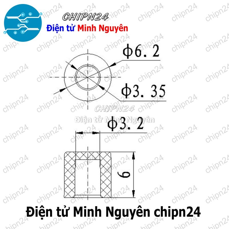 [10 cái] (H60) Nắp chụp nút nhấn vuông 6x6mm (Đỏ/Vàng/Xanh Lá/ Xanh Dương/Trắng/Đen/Xám) - [Chọn Màu] - HHH.00037