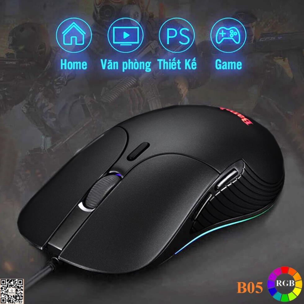 Chuột gaming bamba b05 viền led rgb - chuột quang led bamba b05 viền led rg