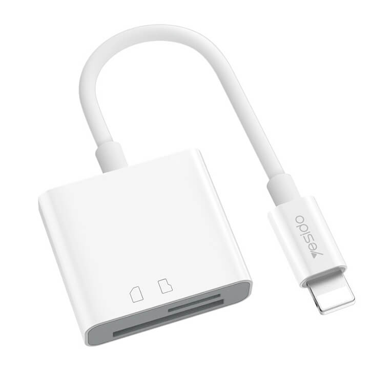 ĐẦU ĐỌC THẺ NHỚ IPHONE IPAD YESIDO CHÍNH HÃNG( SD / MICRO SD / OTG )