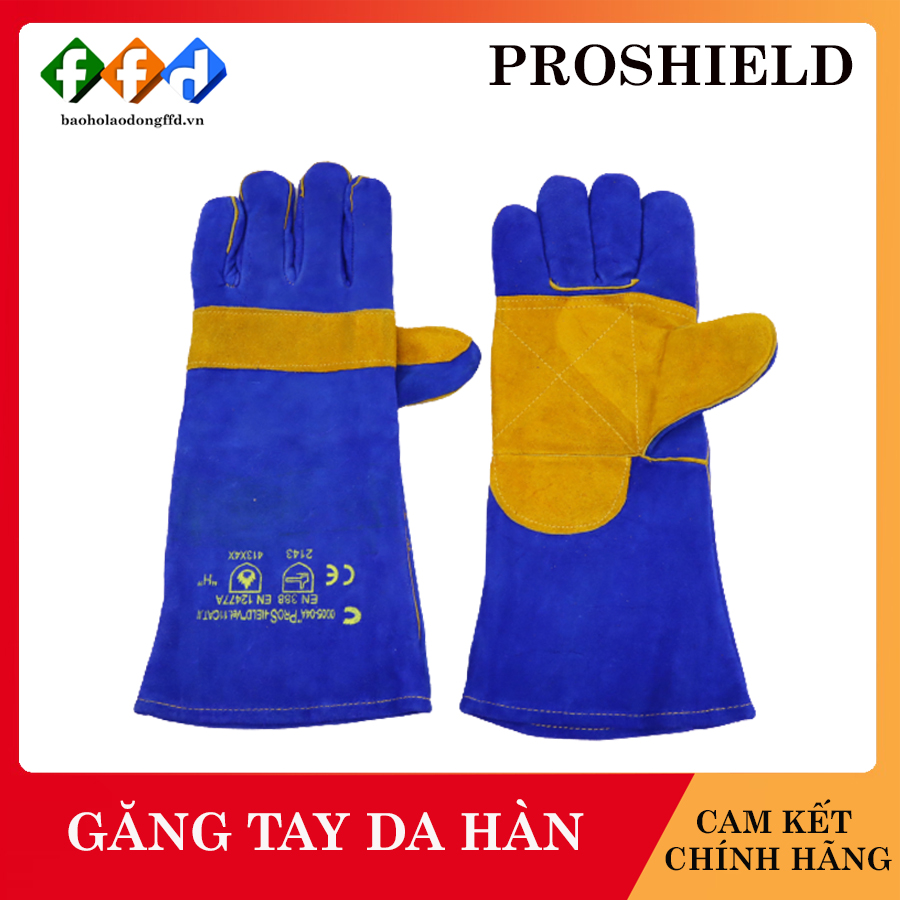 Găng Tay Da Hàn Proshield, Găng tay Chịu Nhiệt, Bảo Vệ Tay Khi Hàn, bao tay da thợ hàn chính hãng