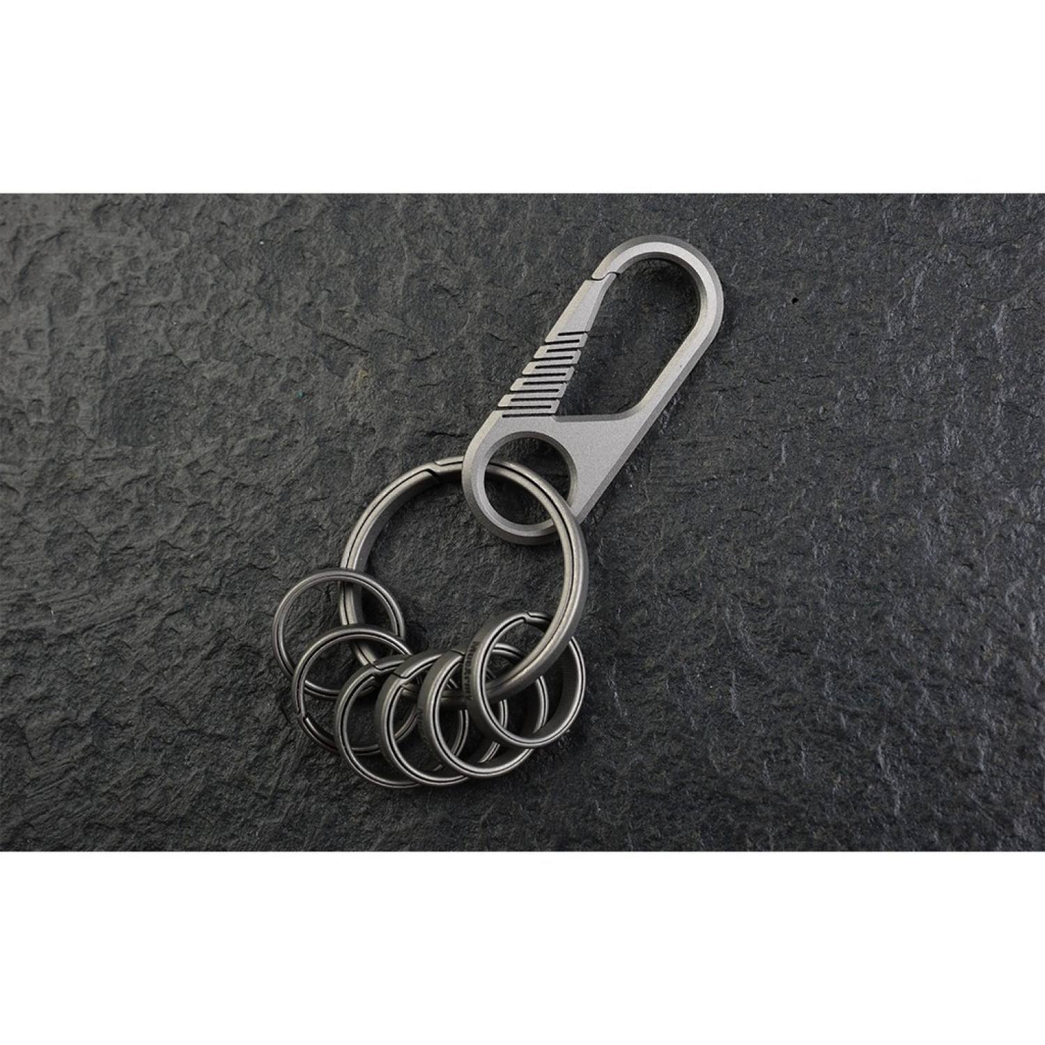 Bộ ring móc khóa titanium MecArmy CH7 ( 1 ring chủ và 6 ring phụ )