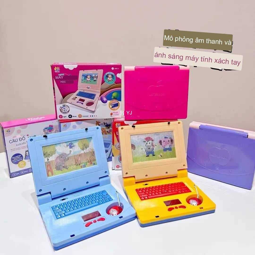 Đồ chơi Laptop mini có nhạc, đèn và chuột cho bé