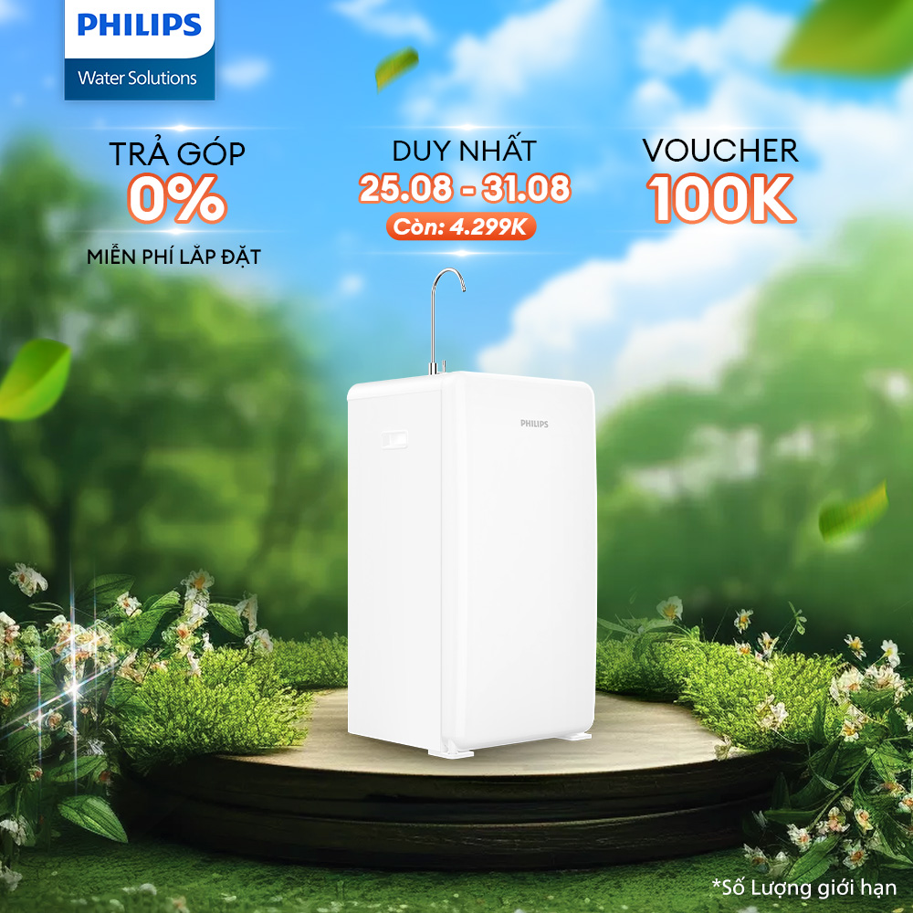 [Trả góp 0%] Máy lọc nước RO Alkaline Philips ADD8960