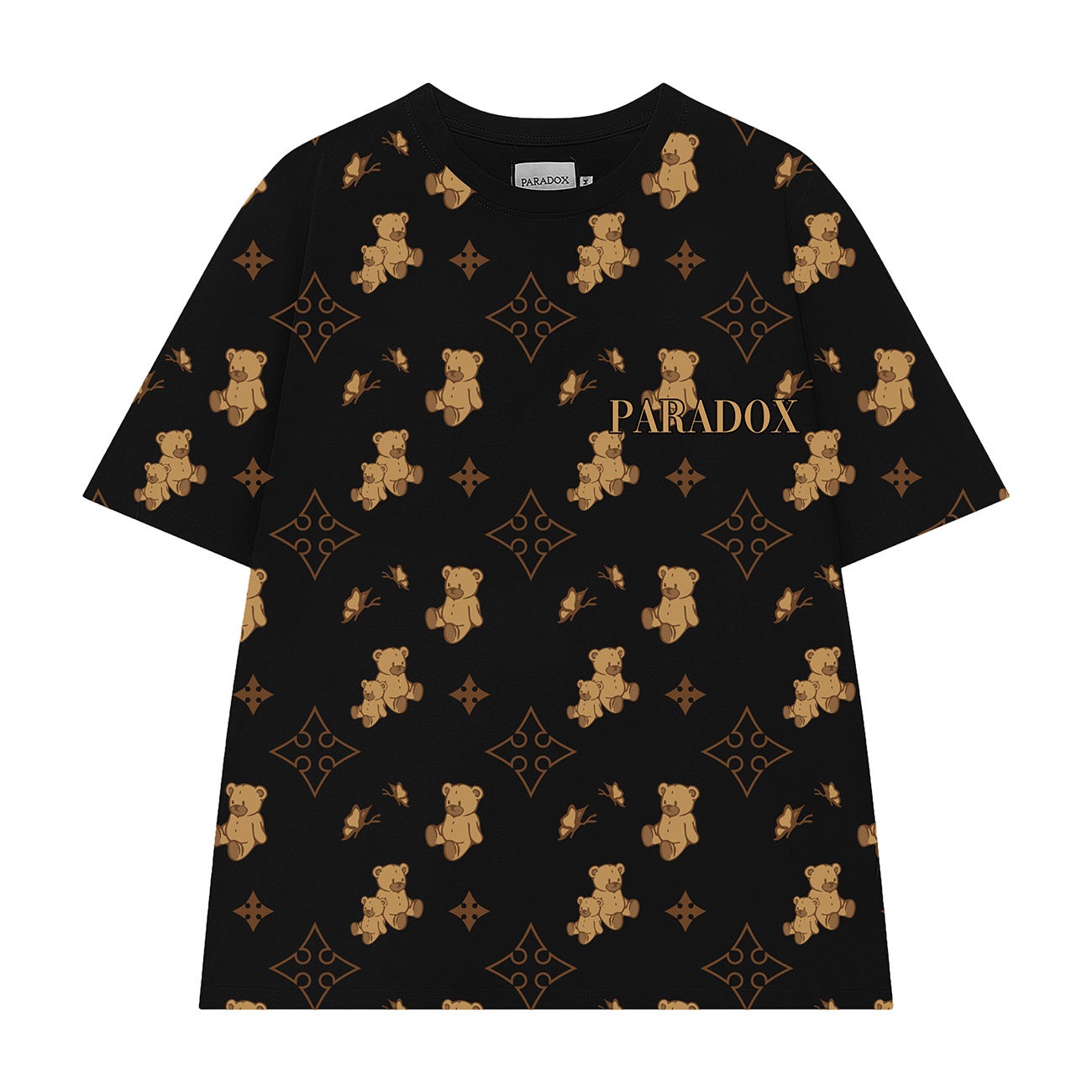 PARADOX Áo thun BEAR BROS MONOGRAM TEE (Black)