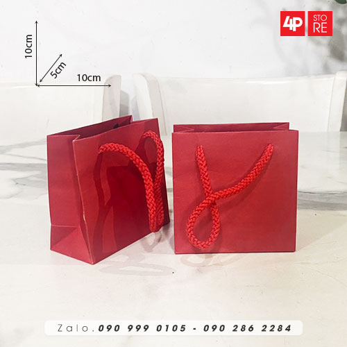 10 TÚI GIẤY KRAFT 10 X 10 X 5CM [ NHIỀU MÀU ] Q7