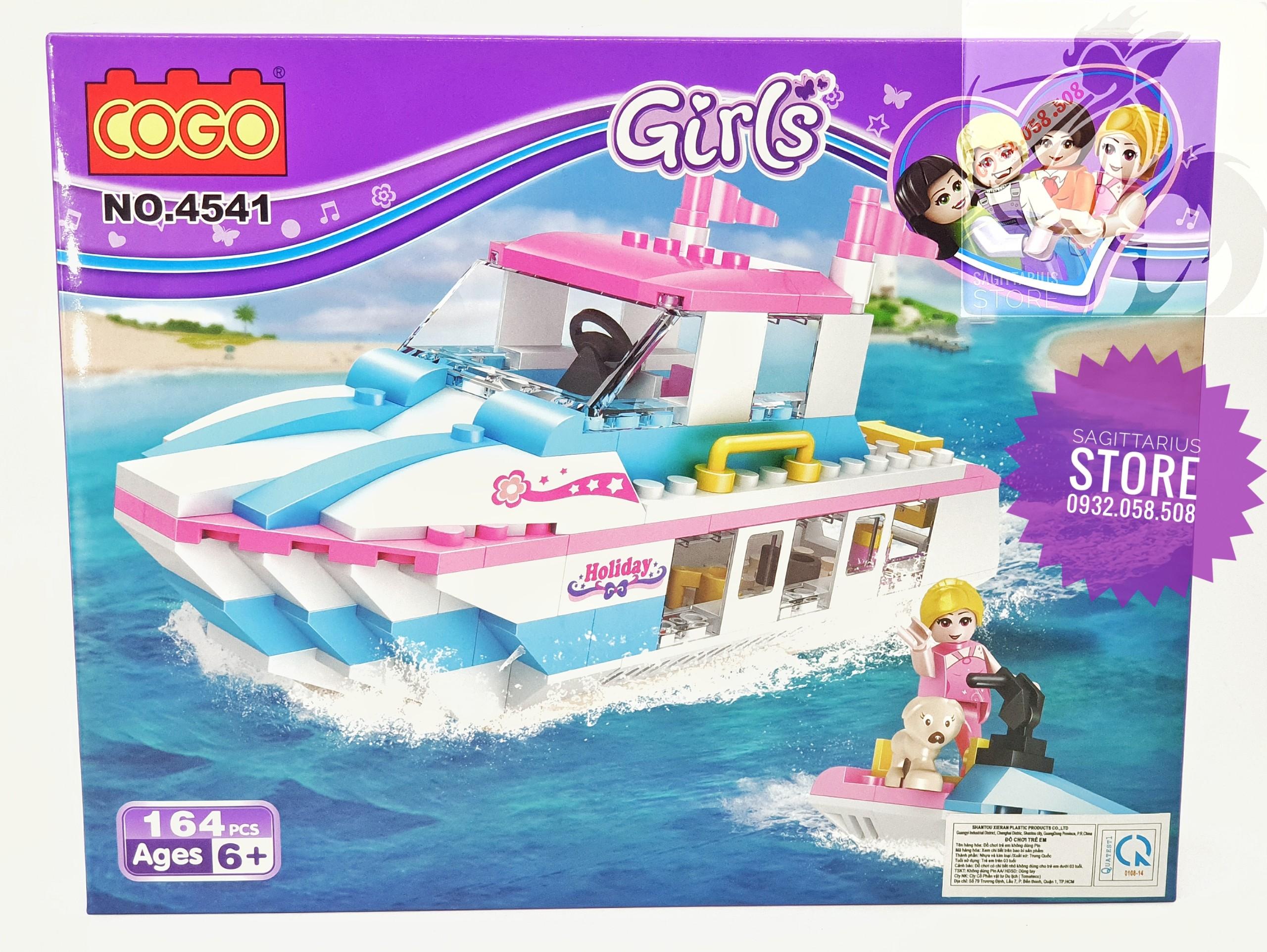 Bộ lego friend cogo 4541 lắp ráp du thuyền & ca nô nước