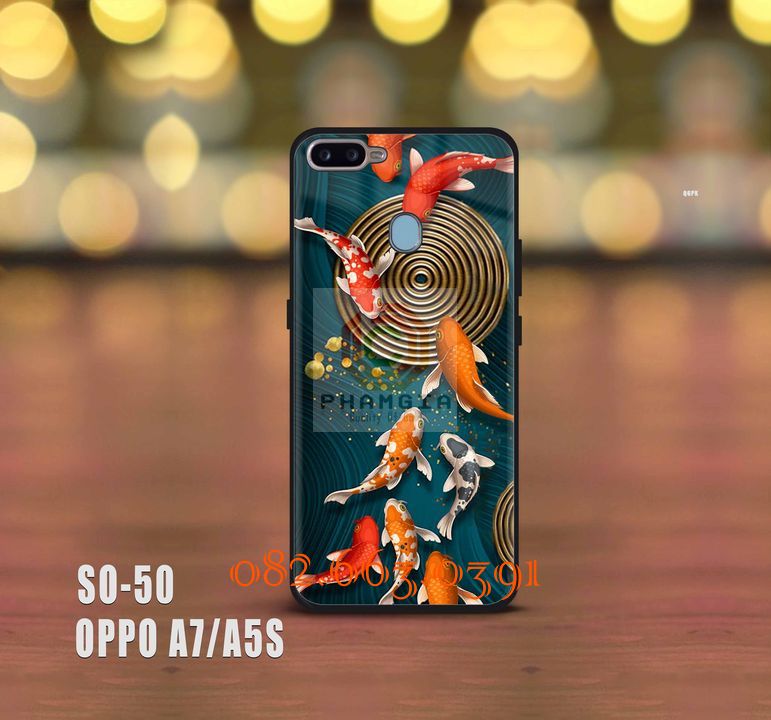 Ốp lưng Oppo A7/A5S hình cá koi siêu đẹp