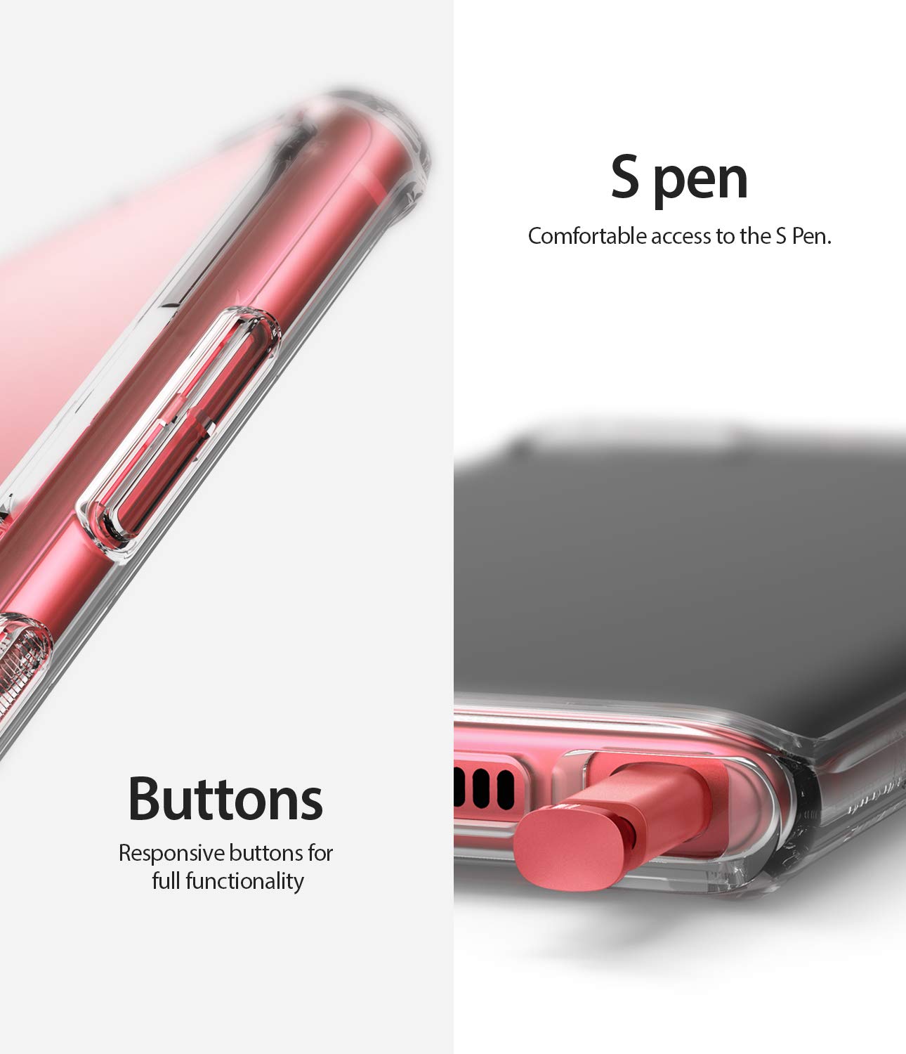 Ốp lưng Galaxy Note 10 Ringke Fusion (Ringke Fusion for Galaxy Note 10 Case) Hàn Quốc