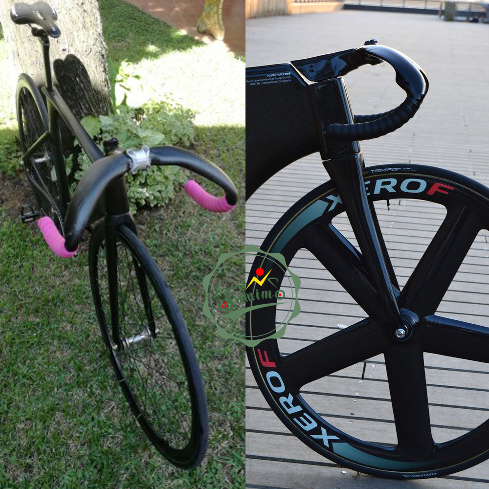 Ghi đông carbon TRACK 31.8mm cho fixed gear