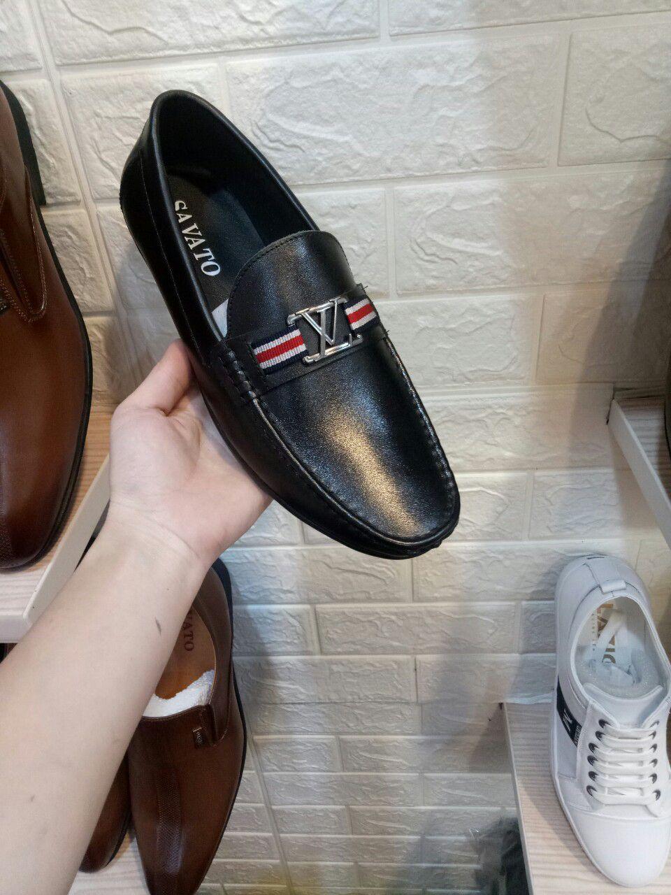 giầy lười da thật nam hàng khâu siêu bền
