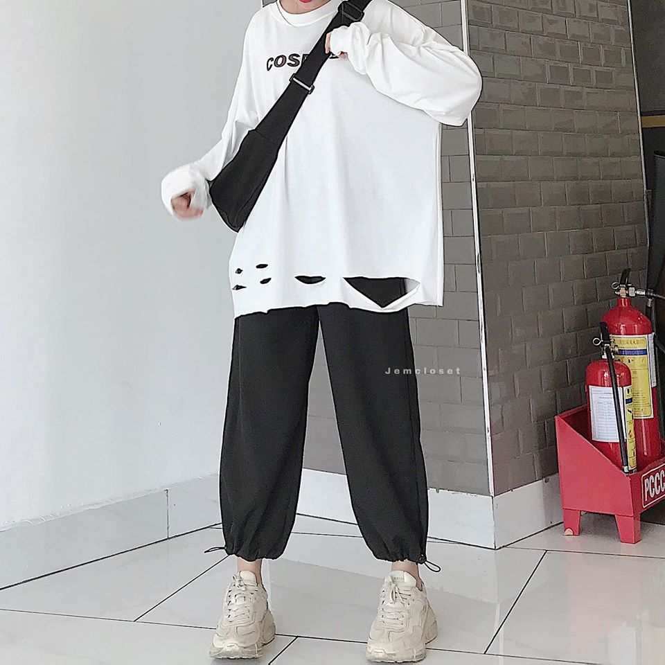 QUẦN JOGGER DÂY RÚT EO BASIC NAM NỮ THỜI TRANG UNISEX CÁ TÍNH