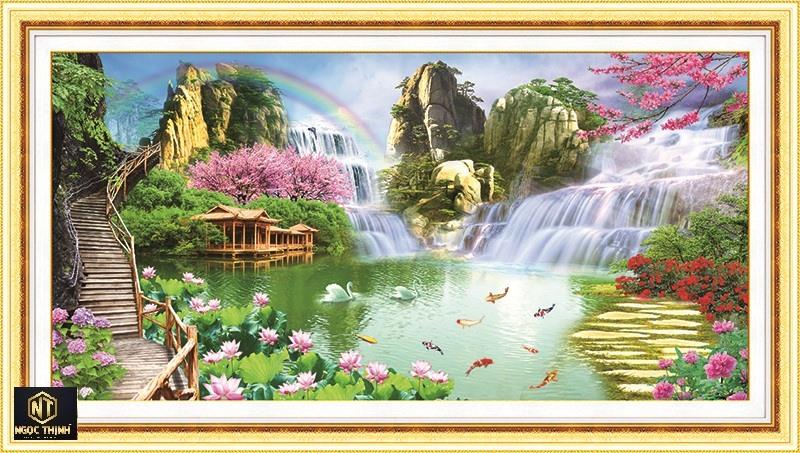 Tranh đính đá Thiên nhiên kỳ diệu VS191 kích thước 120*65