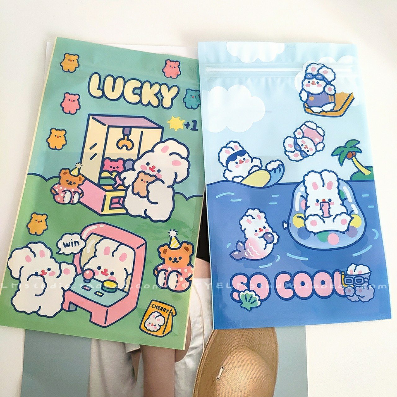 Túi Zip Đựng Đồ Đa Năng Hình Thỏ Đáng Yêu