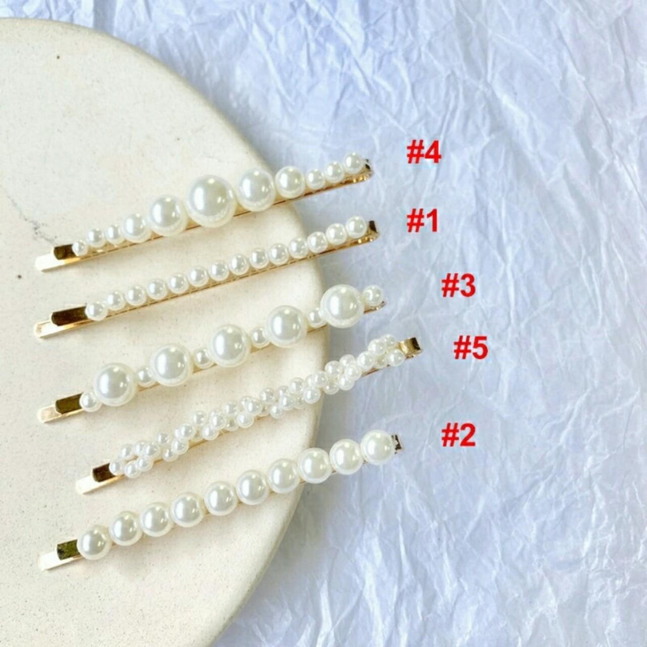 [HCM]Set Kẹp Tóc Hàn Quốc Combo 3 kẹp tóc nữ ngọc trai