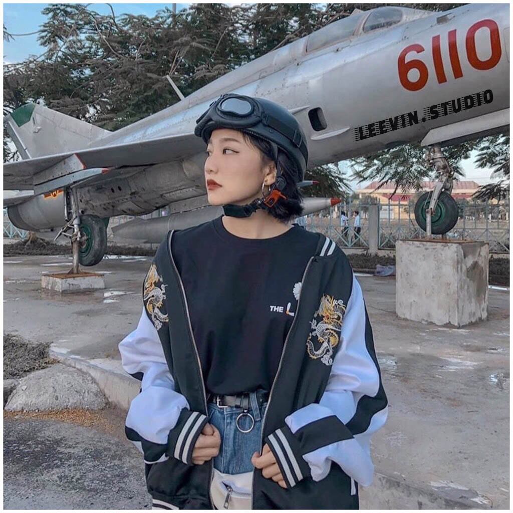 (ẢNH THẬT) ÁO GIÓ BOMBER NỮ THÊU RỒNG CỰC CHẤT, MINHQUANG2017